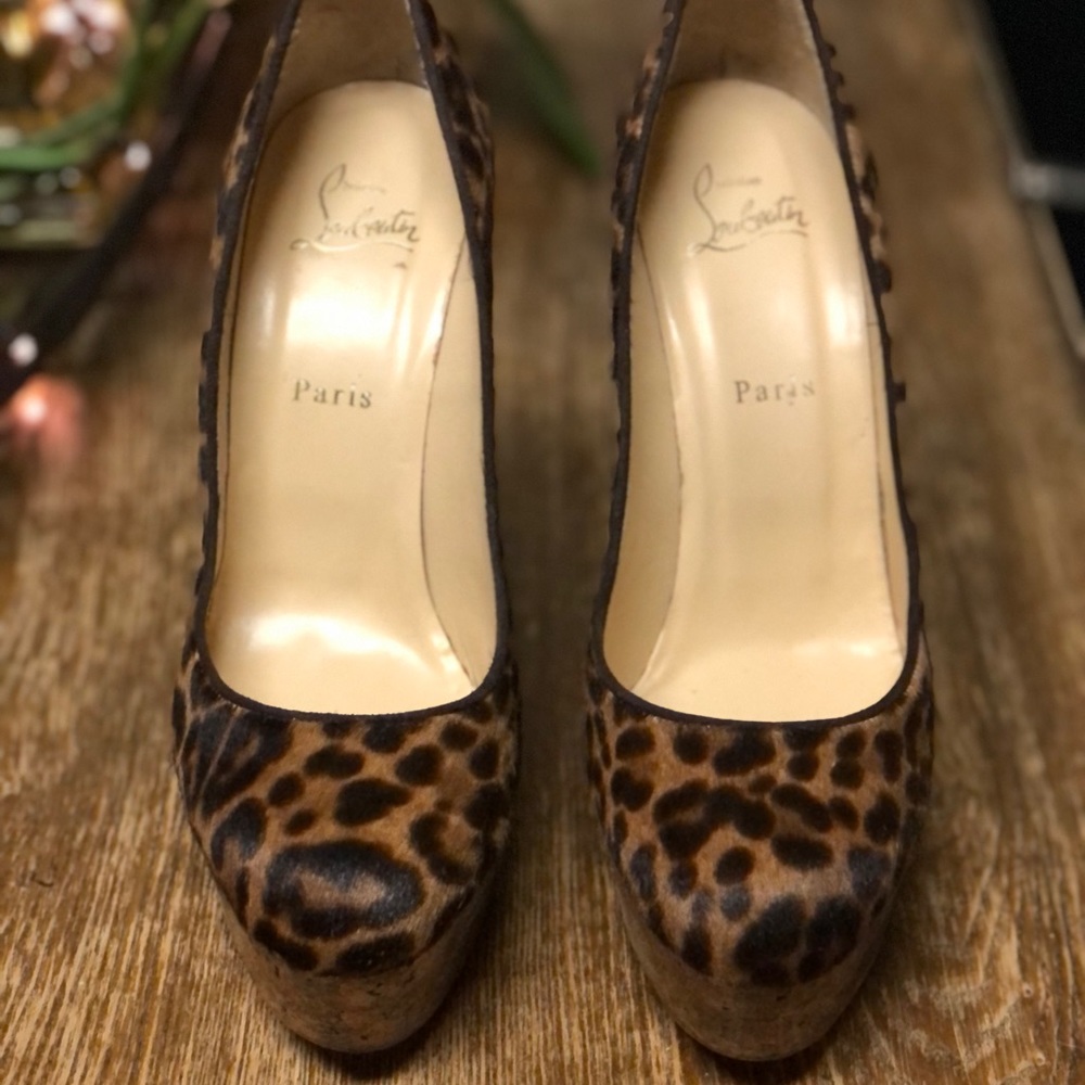 Christian Louboutin Pony Hair Wedges